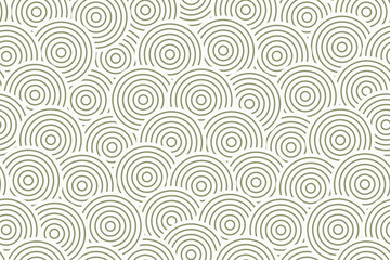 Obraz premium Seamless vector pattern in the Asian style. Abstract Chinese, Japanese, Korean texture. Geometric oriental ornament fish scales on a white background. Universal print.