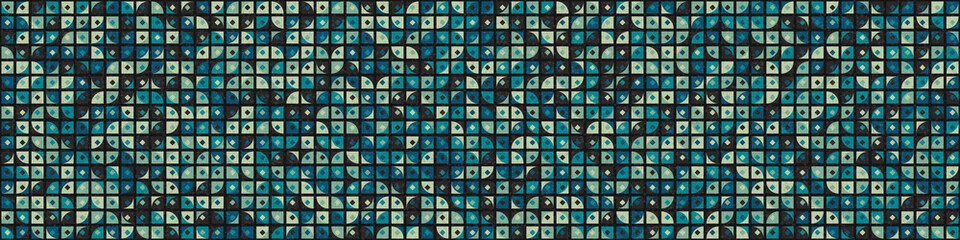 Abstract Geometric Pattern generative computational art illustration