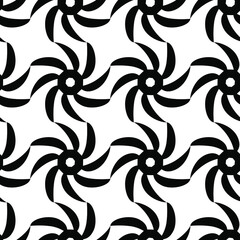 Seamless vector abstract pattern. 10 eps background with repeat elements. Black and white wallpaper for design, fabric, textile, cover, wrapping.