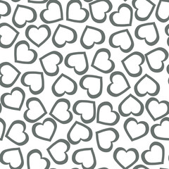 
Endless pattern of hearts. Vector. Gift wrap. Print for clothes.