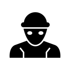 burglar icon or logo isolated sign symbol vector illustration - high quality black style vector icons
