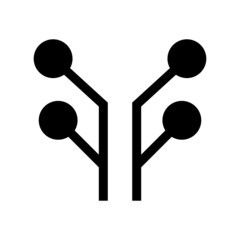 circuit icon or logo isolated sign symbol vector illustration - high quality black style vector icons
