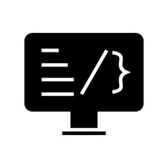 coding icon or logo isolated sign symbol vector illustration - high quality black style vector icons
