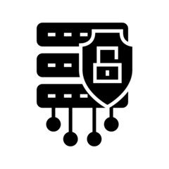 database cyber icon or logo isolated sign symbol vector illustration - high quality black style vector icons
