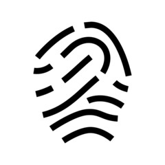 fingerprint icon or logo isolated sign symbol vector illustration - high quality black style vector icons

