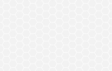 Hexagon bee hive honeycomb pattern seamless abstract gray background vector