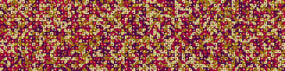 Abstract Geometric Pattern generative computational art illustration