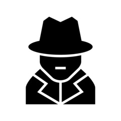 spy icon or logo isolated sign symbol vector illustration - high quality black style vector icons
