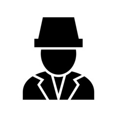 spy icon or logo isolated sign symbol vector illustration - high quality black style vector icons
