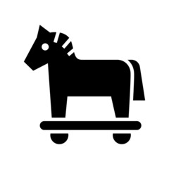 trojan horse icon or logo isolated sign symbol vector illustration - high quality black style vector icons
