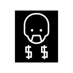 wanted icon or logo isolated sign symbol vector illustration - high quality black style vector icons
