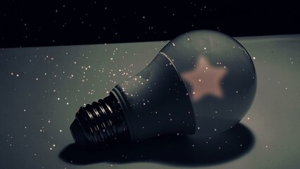 Light Stars Stardust Idea Dark 