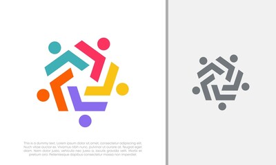 Global Community Logo Icon Elements Template. Community human Logo template vector. Community health care. Abstract Community logo. Social Networking logo designs.