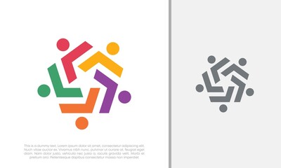 Global Community Logo Icon Elements Template. Community human Logo template vector. Community health care. Abstract Community logo. Social Networking logo designs.