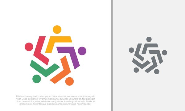Global Community Logo Icon Elements Template. Community human Logo template vector. Community health care. Abstract Community logo. Social Networking logo designs.