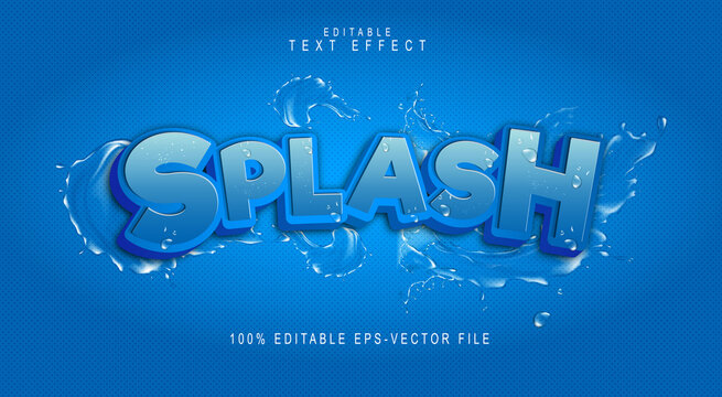 Water Splash Font