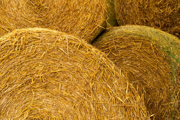 abstrakt Heuballen Stapel rund Kreise