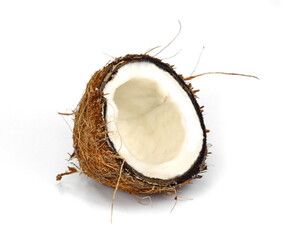 Coconut isolated on a white Background.
