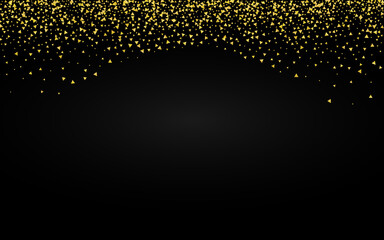 Yellow Dust Bridal Black Background. Festive