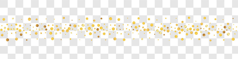 Golden Sequin Modern Vector Panoramic Transparent
