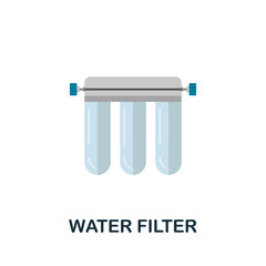 Water Filter icon. Flat sign element from eco friendly product collection. Creative Water Filter icon for web design, templates, infographics and more