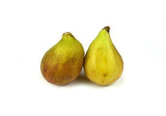 fresh figs isolated on white background