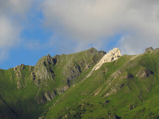 Abendliche Bergblicke bei Matrei: Weißer Knopf