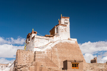 Basco monastery in Leh in summer season, Leh, Ladakh region, India
