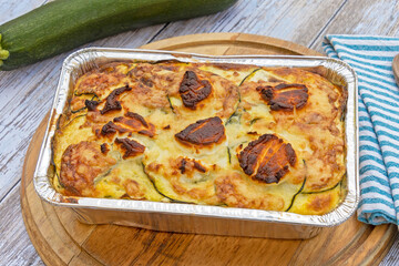 gratin de courgettes et fromage de chèvre