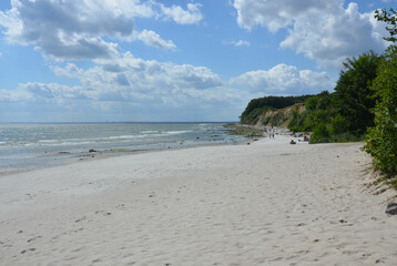 Ostseestrand an der Steilküste in Grömitz 