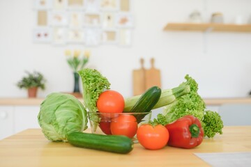 Fresh vegetables in the kitchen