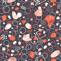 Abstract geometric seamless pattern. Abstract modern trendy vector illustration. Texture for design wallpaper, posters, illustrations
