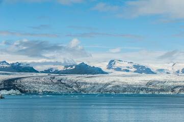 Glacier in the Vatnajokull National Park - Powered by Adobe