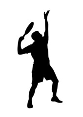 Padel player on bandeja shot