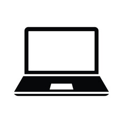 laptop icon for working with technology, personal computer with high quality of electronic devices