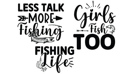 Naklejka na ściany i meble New Fishing SVG Design Bundle