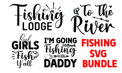 Fototapeta premium New Fishing SVG Design Bundle