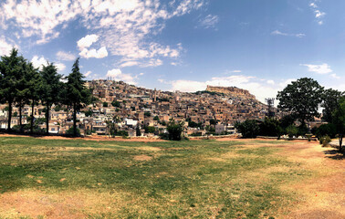 Fototapeta na wymiar Mardin province, its old center. panoramic view.