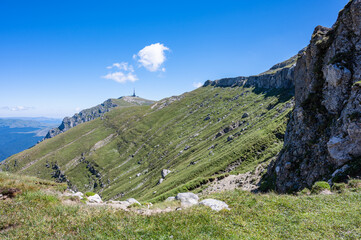 Fototapeta na wymiar Landscape in the Romanian Carpathian mountains