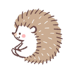 座るハリネズミ © kino