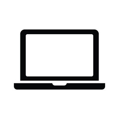 laptop icon for working with technology, personal computer with high quality of electronic devices