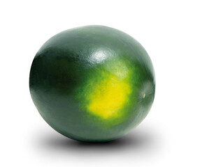 Sandia enter sobre fondo blanco, fruta de verano. Watermelon enter on white background, summer fruit.