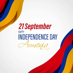 Fototapeta na wymiar vector illustration for independence day-Armenia-21 September