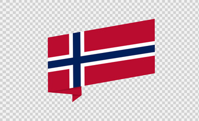 Waving flag of Norway isolated  on png or transparent  background,Symbol of Norway,template for banner,card,advertising ,promote, vector illustration top gold medal sport winner country