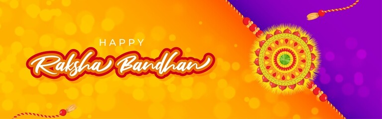 Vector illustration for Indian festival Raksha Bandhan means the thread of love bond.