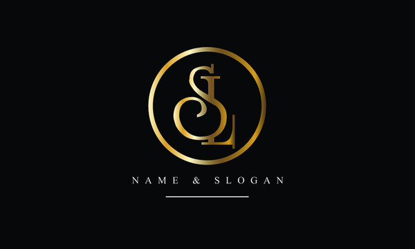 SL, LS, S, L abstract letters logo monogram