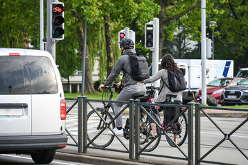 velo cycliste ville Bruxelles piste cyclable