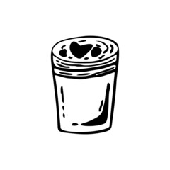 coffee vector icon illustration on white background