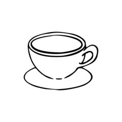 coffee vector icon illustration on white background
