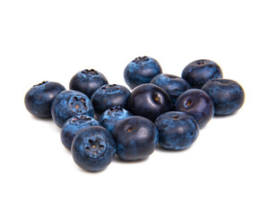 Fresh blueberry isolated on the white background